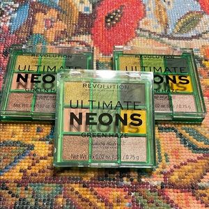Revolution Ultimate Neons Green Haze Eyeshadow Palettes (3)